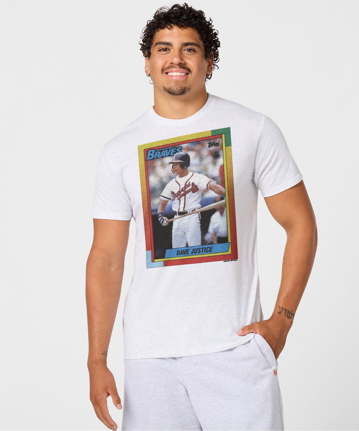 1990 Topps Baseball Dave Justice Rookie product image 3