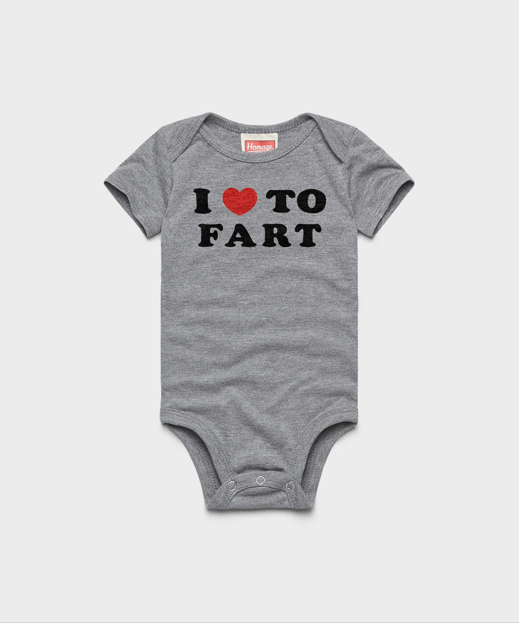 I Heart To Fart Baby One Piece