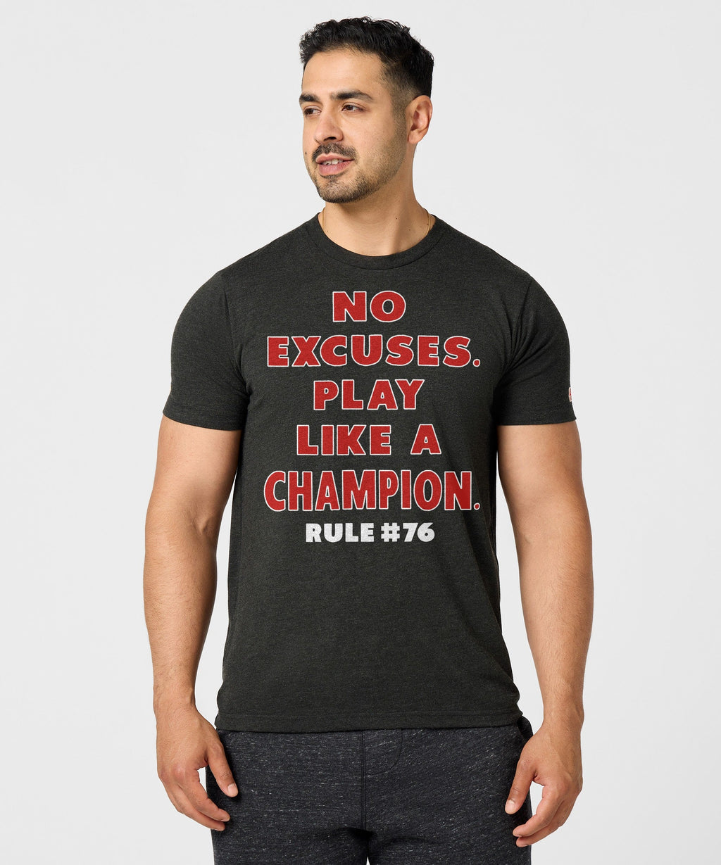 Rule 76 No Excuses Play Like A Champion product image 3