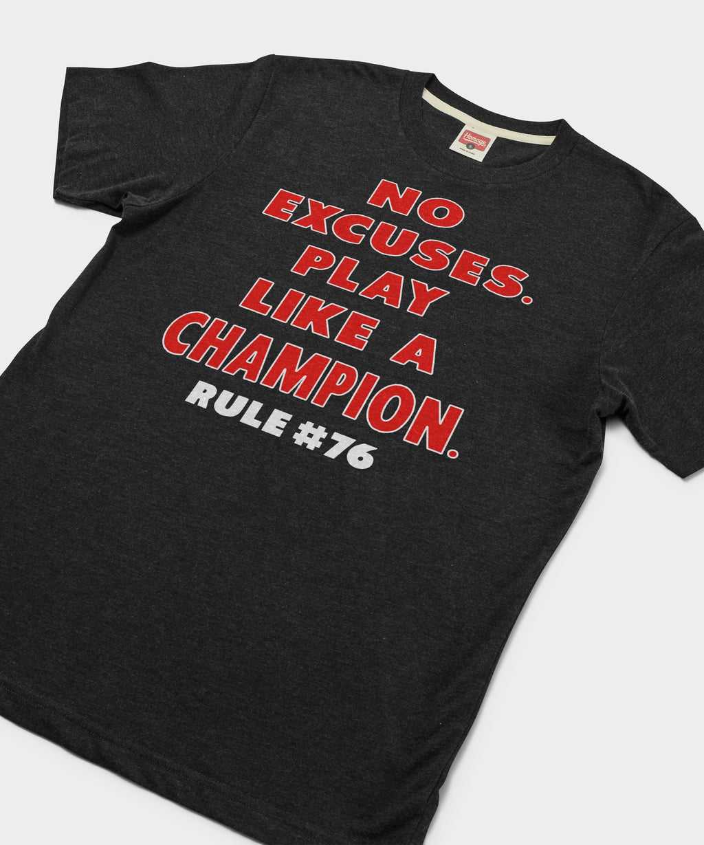 Rule 76 No Excuses Play Like A Champion product image 2